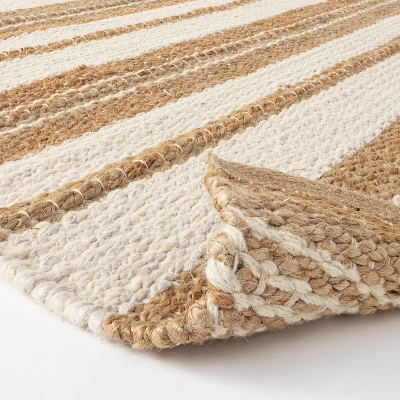 Riverton Striped Jute/Wool Area Rug Tan - Threshold™ Designed With Studio McGee 5 Riverton Striped Jute/Wool Area Rug Tan - Threshold™ Designed With Studio McGee - Image 3