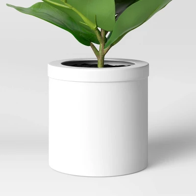 15" X 10" Artificial Fiddle Leaf Plant In Pot - Threshold™ 5 15" X 10" Artificial Fiddle Leaf Plant In Pot - Threshold™ - Image 3