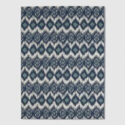 Ikat Outdoor Rug Blue - Threshold 17 Ikat Outdoor Rug Blue - Threshold -Threshold GUEST 02d8b5bb 8882 41a0 9196 6e979d4f2286