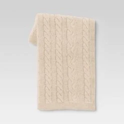 Chunky Cable Knit Reversible Throw Blanket - Threshold™ 11 Chunky Cable Knit Reversible Throw Blanket - Threshold™ -Threshold GUEST 06ca9c1b c703 4629 911d d2ce62f00d4e