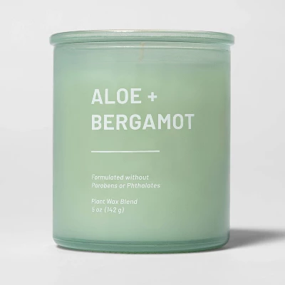 Glass Jar Aloe And Bergamot Candle Green - Threshold™ 7 Glass Jar Aloe And Bergamot Candle Green - Threshold™ - Image 5