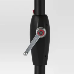 9' Round Solar Outdoor Patio Market Umbrella Tan - Threshold™ -Threshold GUEST 082386f8 8bbf 4353 a521 2918d1b859cd