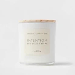 Wood Lidded Glass Wellness Intention Candle - Threshold™ 9 Wood Lidded Glass Wellness Intention Candle - Threshold™ -Threshold GUEST 0999c516 ae7a 45de 97e2 6ac895015e1c