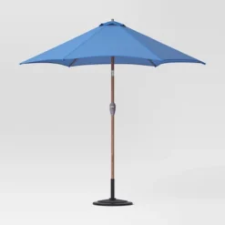 9'x9' Market Patio Umbrella - Light Wood Pole - Threshold™ -Threshold GUEST 0a06f70c 7dde 4a88 9f3e 1163305f597b