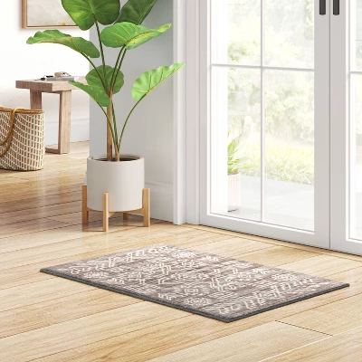 2'x3' Global Persian Style Accent Rug Gray - Threshold™ 3 2'x3' Global Persian Style Accent Rug Gray - Threshold™