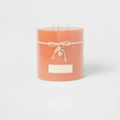Ribbed Pillar Pumpkin Spice Candle - Threshold™ 13 Ribbed Pillar Pumpkin Spice Candle - Threshold™ -Threshold GUEST 0d63d7f3 068b 4568 b0aa dd0d0ee144a9