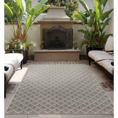 Fan Outdoor Rug - Threshold 6 Fan Outdoor Rug - Threshold - Image 4