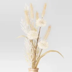 Large Grass Arrangement In Wood Pot - Threshold™ 6 Large Grass Arrangement In Wood Pot - Threshold™ -Threshold GUEST 0f337955 9723 423e 8870 533ac2758a9a