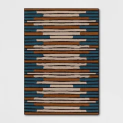 Striped Area Rug Turquoise/Yellow - Threshold™ -Threshold GUEST 1285ec14 7240 47e7 bf2e 2ce133f995b4