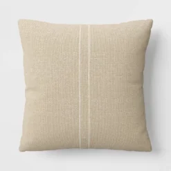 Textured Linen Striped Throw Pillow Neutral - Threshold™ -Threshold GUEST 12a0647f 85ef 4ff3 a12c e3cc27130eda
