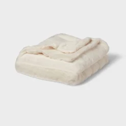 55"x80" Faux Fur Ribbed Bed Throw - Threshold™ 9 55"x80" Faux Fur Ribbed Bed Throw - Threshold™ -Threshold GUEST 1412c4ed 1509 4a81 9995 dfeb944120c0