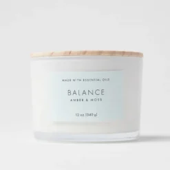 Wood Lidded Glass Wellness Balance Candle - Threshold™ 8 Wood Lidded Glass Wellness Balance Candle - Threshold™ -Threshold GUEST 153c12f7 0aba 43b7 956b c817a127669d