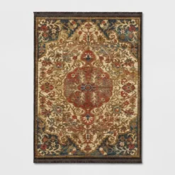 Floral Woven Medallion Persian Rug - Threshold -Threshold GUEST 15dbed82 385b 4f98 ac73 439d770df88f