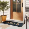1'7.5"x3'11" 'Hello' Doormat Black/Tan - Threshold™ 1 1'7.5"x3'11" 'Hello' Doormat Black/Tan - Threshold™ -Threshold GUEST 1b0e433f 2685 42b9 9a18 4eb5baf32ce7