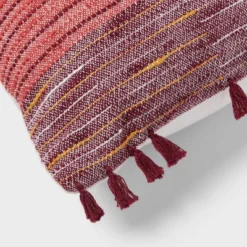 Woven Linework Dec Pillow Oblong Ivory/Plum Red/Dark Salmon Orange - Threshold™: Cotton Fabric, Indoor Decorative Accessory 7 Woven Linework Dec Pillow Oblong Ivory/Plum Red/Dark Salmon Orange - Threshold™: Cotton Fabric, Indoor Decorative Accessory -Threshold GUEST 1d5224eb b6f2 4c9e b425 af2136367232