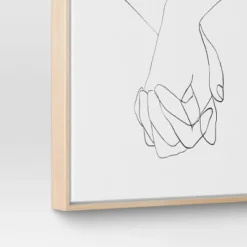 (Set Of 2) 16" X 20" Hands Framed Canvas - Threshold™: Modern Wall Art, Vertical Orientation, Sawtooth Back -Threshold GUEST 1e9b7e01 4f2d 4cd0 86c5 40b7396d1fcf