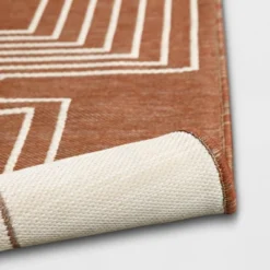 7'x10' Geometric Outdoor Rug Brown/White - Threshold™ 7 7'x10' Geometric Outdoor Rug Brown/White - Threshold™ -Threshold GUEST 1eaeb583 a2f0 4aeb 8aa5 e05070a1089d