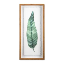 (Set Of 3) 28"x12" Framed Leaves Decorative Wall Art White - Threshold™ 12 (Set Of 3) 28"x12" Framed Leaves Decorative Wall Art White - Threshold™ -Threshold GUEST 214fdd58 752e 4cd5 99b6 07b5a2d55b3e