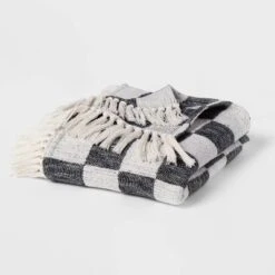 60"x80" Woven Cotton Checkered Bed Throw - Threshold™ 9 60"x80" Woven Cotton Checkered Bed Throw - Threshold™ -Threshold GUEST 21ece0cd d5f6 45ed 8de5 f3cde6fa73bb