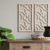Set Of 2 Wood Lattice Wall Hanging Brown - Threshold™ 2 Set Of 2 Wood Lattice Wall Hanging Brown - Threshold™ -Threshold GUEST 2231e73a 544c 4da4 b78d 808a58d1cb7e