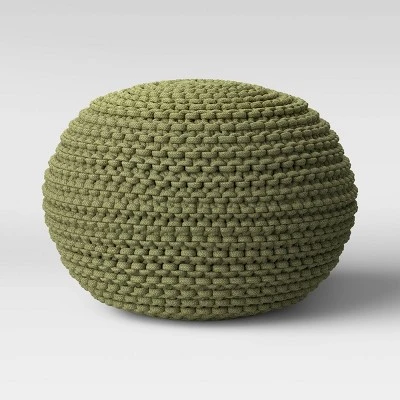 Cloverly Chunky Knit Pouf - Threshold 13 Cloverly Chunky Knit Pouf - Threshold - Image 11
