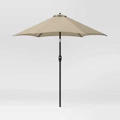 9'x9' Market Patio Umbrella - Black Pole - Threshold™ 17 9'x9' Market Patio Umbrella - Black Pole - Threshold™ - Image 15