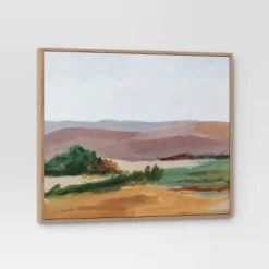 30" X 24" Landscape Framed Canvas Natural - Threshold™ -Threshold GUEST 28cd5a64 abd3 44e9 a003 20d53f9d8105