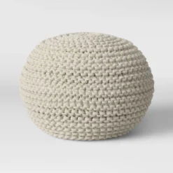 Cloverly Chunky Knit Pouf - Threshold 22 Cloverly Chunky Knit Pouf - Threshold -Threshold GUEST 298c80e6 7902 4452 b21d 0b330077374e