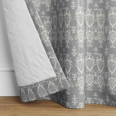 1pc Blackout Printed Matelasse Window Curtain Panel - Threshold™ 4 1pc Blackout Printed Matelasse Window Curtain Panel - Threshold™ - Image 2