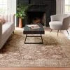 7'x10' Traditional Area Rug Brown - Threshold™