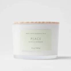 Wood Lidded Glass Wellness Peace Candle - Threshold™ 9 Wood Lidded Glass Wellness Peace Candle - Threshold™ -Threshold GUEST 2feb914f 8f52 46ab 912d 8ae6fe7aa3f3
