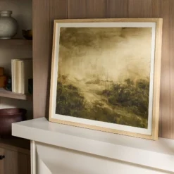 24"x30" Abstract Green Tone Landscape Wall Art - Threshold™ Designed With Studio McGee