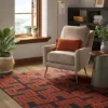 Geometric Area Rug Orange/Black - Threshold™