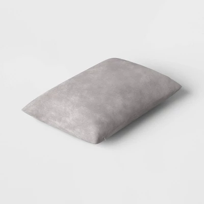Oversize Washed Cotton Velvet Lumbar Throw Pillow Gray - Threshold™ 4 Oversize Washed Cotton Velvet Lumbar Throw Pillow Gray - Threshold™ - Image 2