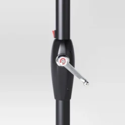 10'x6' Rectangular Solar Market Patio Umbrella - Black Pole - Threshold™ -Threshold GUEST 357a9186 a096 4588 ad92 413fe3fcb475