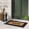 1'11"x2'11" 'Hello' Rubber Coir Doormat Natural/Black - Threshold™ 1 1'11"x2'11" 'Hello' Rubber Coir Doormat Natural/Black - Threshold™ -Threshold GUEST 3a3baaf5 f75a 4719 8fbd f105e6bd8f80