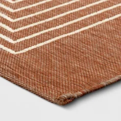 7'x10' Geometric Outdoor Rug Brown/White - Threshold™ 6 7'x10' Geometric Outdoor Rug Brown/White - Threshold™ -Threshold GUEST 3b7f4bde 9cd4 4d74 8e67 461a70a0086f