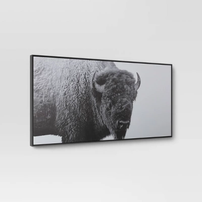 47"x24" Buffalo Wall Canvas Black - Threshold™ 4 47"x24" Buffalo Wall Canvas Black - Threshold™ - Image 2
