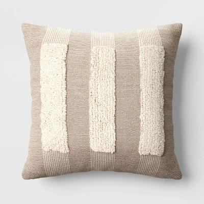 Textural Woven Striped Square Throw Pillow - Threshold™ 8 Textural Woven Striped Square Throw Pillow - Threshold™ - Image 6