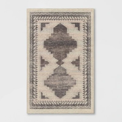 Cromwell Washable Printed Persian Style Rug Tan - Threshold™ 9 Cromwell Washable Printed Persian Style Rug Tan - Threshold™ - Image 7