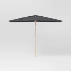 10'x6' Rectangular Market Patio Umbrella - Light Wood Pole - Threshold™ -Threshold GUEST 4895440d 57b2 4054 9949 ec1dd94e5f67