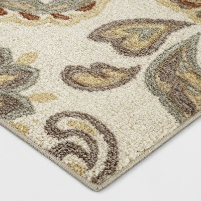 2'x7' Runner Floral Paisley Rug Beige - Threshold™ 3 2'x7' Runner Floral Paisley Rug Beige - Threshold™