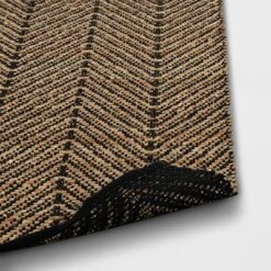 2'4"x7' Handloom Chevron Runner Rug Black - Threshold™: Jute & Cotton, Indoor, Abstract Pattern, OEKO-TEX Certified 7 2'4"x7' Handloom Chevron Runner Rug Black - Threshold™: Jute & Cotton, Indoor, Abstract Pattern, OEKO-TEX Certified -Threshold GUEST 497825e4 2e4a 4747 9f62 e43a214a64f5