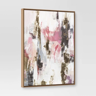 (Set Of 2) 16"x20" Foil Abstract Canvas Framed Arts - Threshold™ 5 (Set Of 2) 16"x20" Foil Abstract Canvas Framed Arts - Threshold™ - Image 3