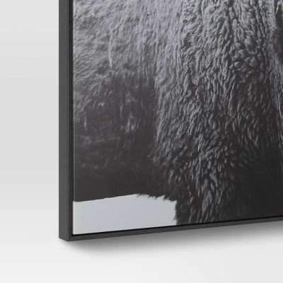 47"x24" Buffalo Wall Canvas Black - Threshold™ 5 47"x24" Buffalo Wall Canvas Black - Threshold™ - Image 3