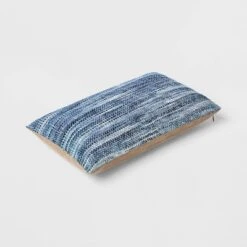 Oversized Lumbar Woven Pillow Blue - Threshold™ 8 Oversized Lumbar Woven Pillow Blue - Threshold™ -Threshold GUEST 4b9ab3e9 14ba 4e8c 8796 57530109c0d9