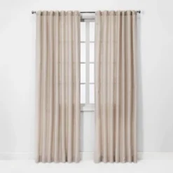 1pc Light Filtering Linen Window Curtain Panel - Threshold™ 9 1pc Light Filtering Linen Window Curtain Panel - Threshold™ -Threshold GUEST 4db17cab 22b1 49a0 9537 7c04d068a2c5