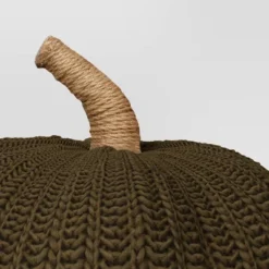 Knit Pumpkin With Jute Stem Novelty Throw Pillow - Threshold™ -Threshold GUEST 4ea2696c fcdc 4a77 ab1e 8ff6fc8e8ea8