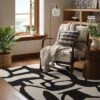 Abstract Inkblot Rug Black/White - Threshold™ 1 Abstract Inkblot Rug Black/White - Threshold™ -Threshold GUEST 4ebd94c0 588c 4d37 a38f 2a8f134bc60b