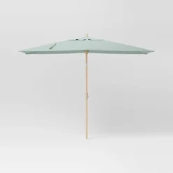 10'x6' Rectangular Market Patio Umbrella - Light Wood Pole - Threshold™ -Threshold GUEST 4f2b0fba 618c 43dd ae78 b014edf01852